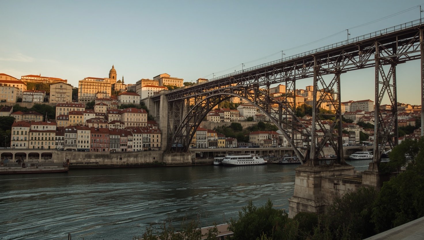 Porto mit Ponte Dom Luís I und Ribeira am Douro — Portugals nördliche Kulturhauptstadt